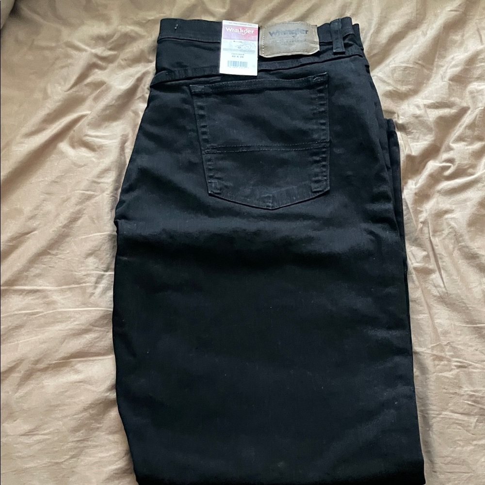 Authentic Wrangler Men's Black Jeans